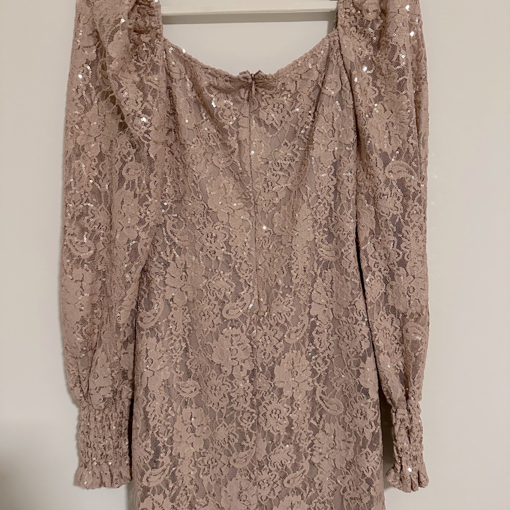 Pretty Mauve Sequin Dresss